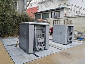 معدات كبس النفايات الذكية تحت الأرض لمعهد بكين للتكنولوجيا