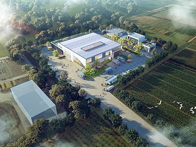 محطة نقل النفايات الرأسية، محافظة Deqing ، مدينة Huzhou، مقاطعة Zhejiang