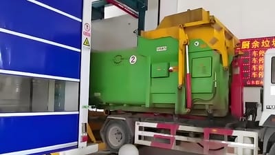 تشغيل محطة نقل النفايات الكاملة