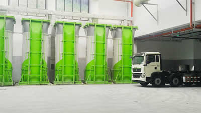 محطة نقل نفايات رأسية