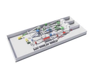 نظام معالجة مخلفات البناء