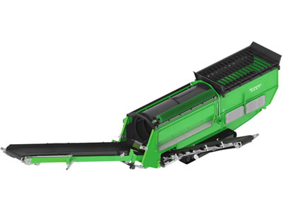 غربال تروميل متنقل (منخل تروميل)