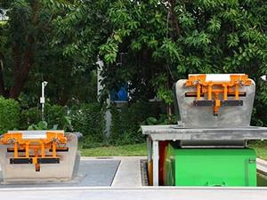 مكبس نفايات ذكي تحت الأرض