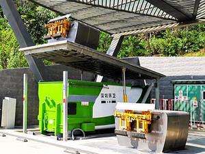 مكبس نفايات ذكي تحت الأرض