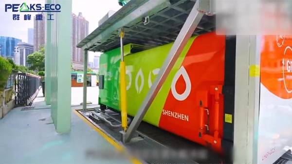 مكبس نفايات ذكي تحت الأرض