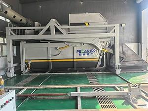 محطة كبس النفايات ذات آلية رفع 