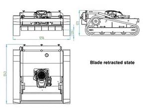 آلة جز العشب المجنزرة
