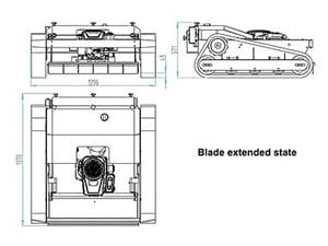 آلة جز العشب المجنزرة