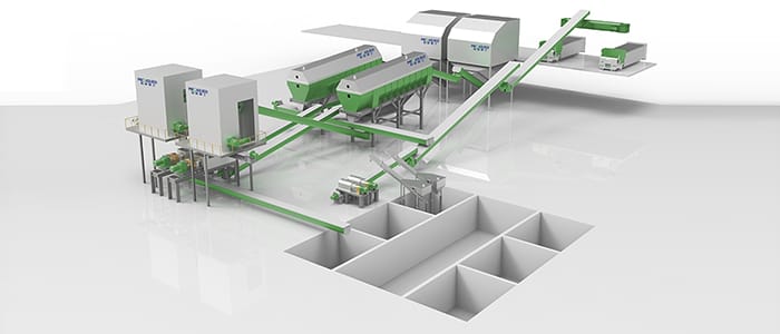 نظام المعالجة اللاهوائية الرطبة لنفايات المطبخ