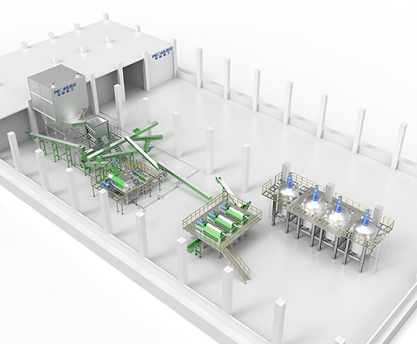 نظام المعالجة اللاهوائية الجافة لنفايات المطبخ